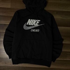 Vintage Nike Chicago black‎ hoodie men size s